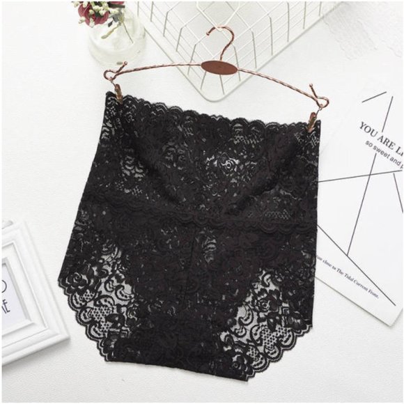 NEW High Waist Slender Lace Brief Panties - Picture 15 of 15